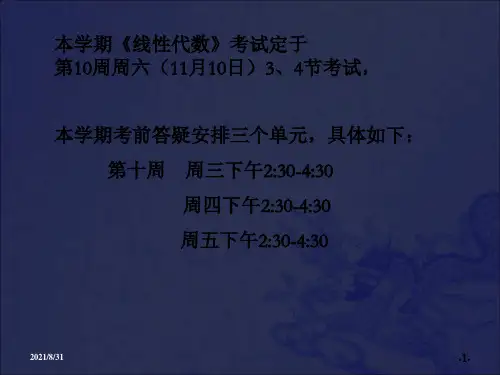 《线性代数总复习》PPT课件_OK