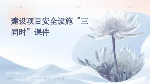 建设项目安全设施“三同时”(直接使用版)课件