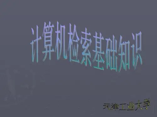 C计算机检索基础知识