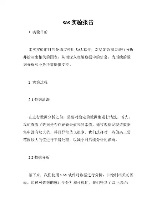 sas实验报告