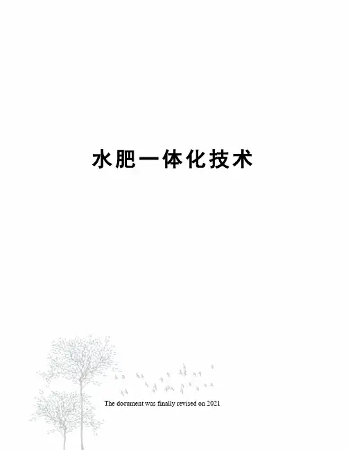 水肥一体化技术