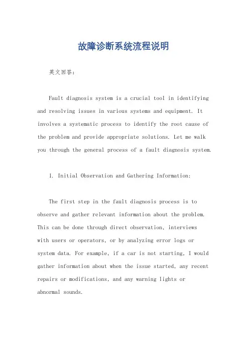 故障诊断系统流程说明