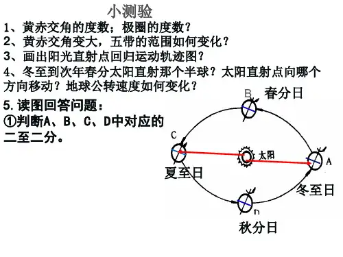 人教版高中地理必修一第一章第三节地球的运动  课件(共31张PPT)