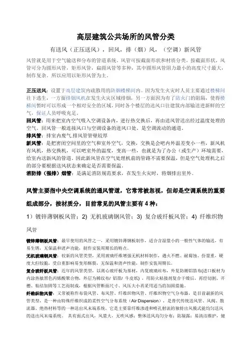 风 管 分 类