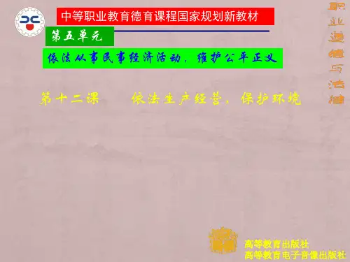 职业道德与法律第十二课ppt课件