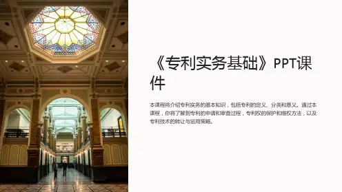 《专利实务基础》课件