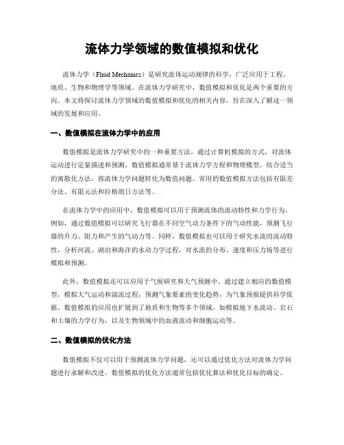 流体力学领域的数值模拟和优化