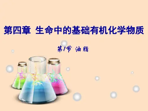 人教版高二化学选修五第四章第一节油脂课件