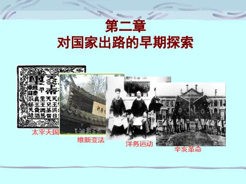 近代史第二章对国家出路的早期探索