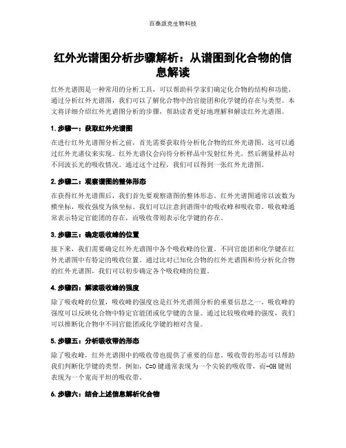 红外光谱图分析步骤解析：从谱图到化合物的信息解读