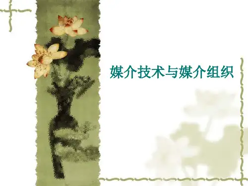 传播学教程(第二版)课件：媒介技术与媒介组织