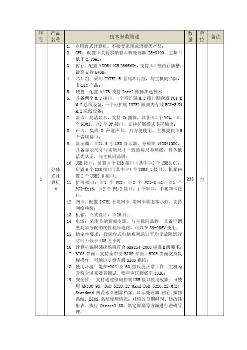 电脑配置要求