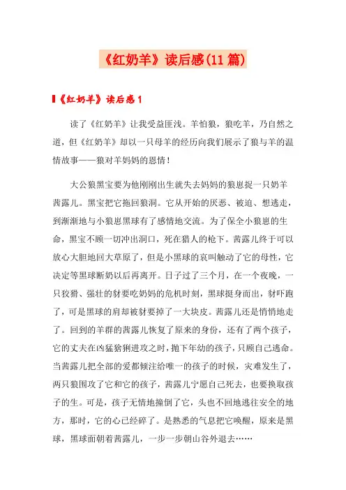《红奶羊》读后感(11篇)