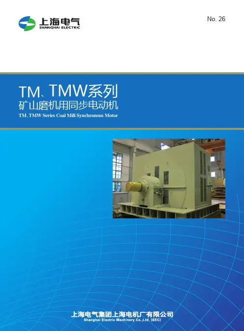 上海电器 TM、TMW系列矿山磨机用同步电动机 说明书