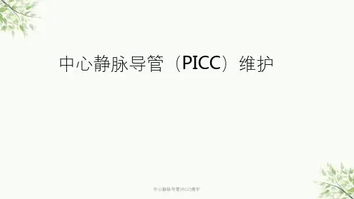 中心静脉导管(PICC)维护课件