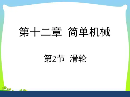 2021年人教版八年级下册物理12.2《滑轮》课件(共21张PPT)