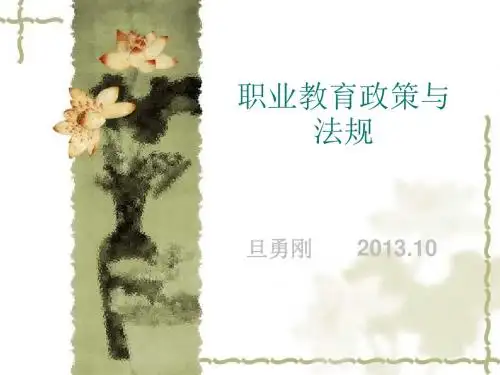职业教育政策与法规201310