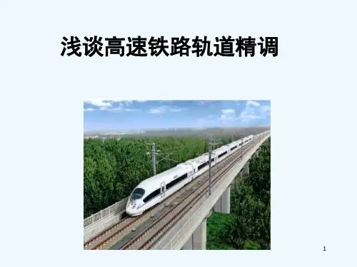 高速铁路轨道精调-PPT