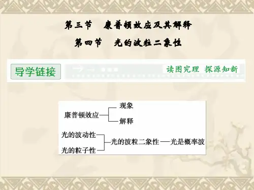 高二物理配套课件2.3、4 康普顿效应及其解释 光的波粒二象性(粤教版选修3-5)