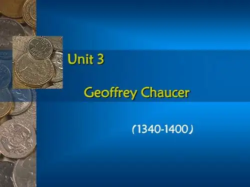 英国文学课3--the third section--Chaucer