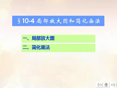 画法几何及机械制图-局部放大图和简化画法