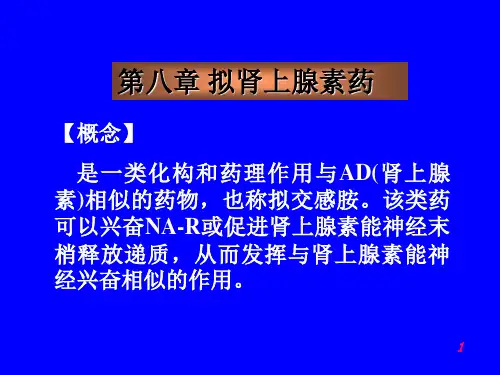 第八章拟肾上腺素药ppt课件