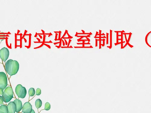 《实验活动1氧气的实验室制取与性质》PPT课件(公开课)2022年人教版