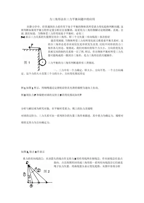 力的三角形法