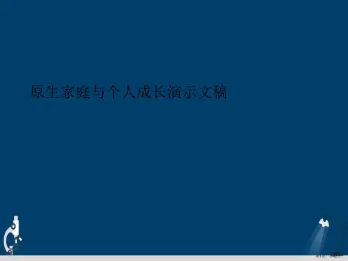 原生家庭与个人成长演示文稿