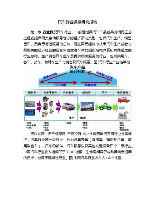 汽车行业发展研究报告