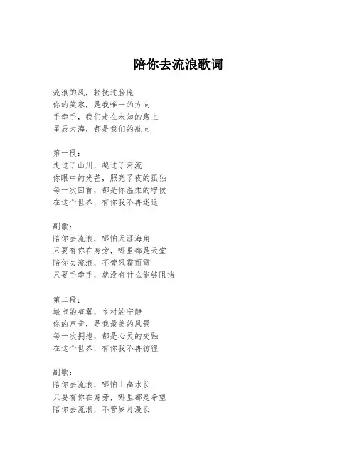 陪你去流浪歌词