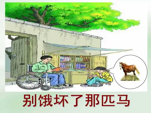 人教版小学语文六年级上册《别饿坏了那匹马》PPT课件