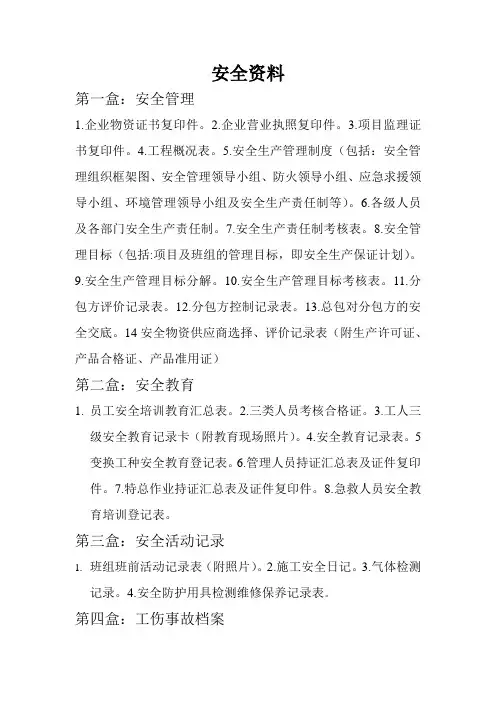 安全资料