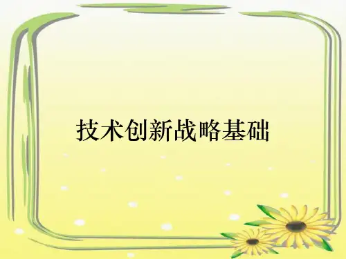 技术创新战略基础