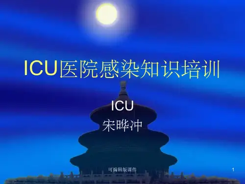 ICU医院感染知识培训ppt课件