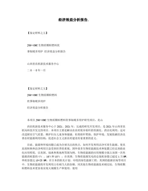 经济效益分析报告.