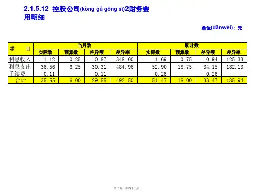 公司财务费用分析报告模版共49张PPT