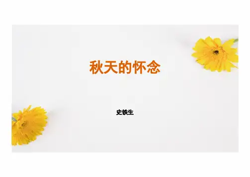 第5课《秋天的怀念》课件(共28张PPT)  统编版语文七年级上册