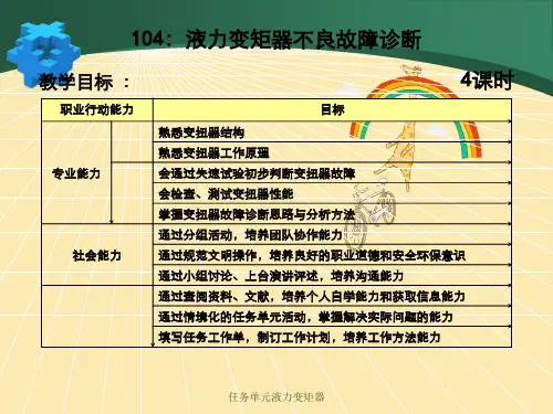 任务单元液力变矩器