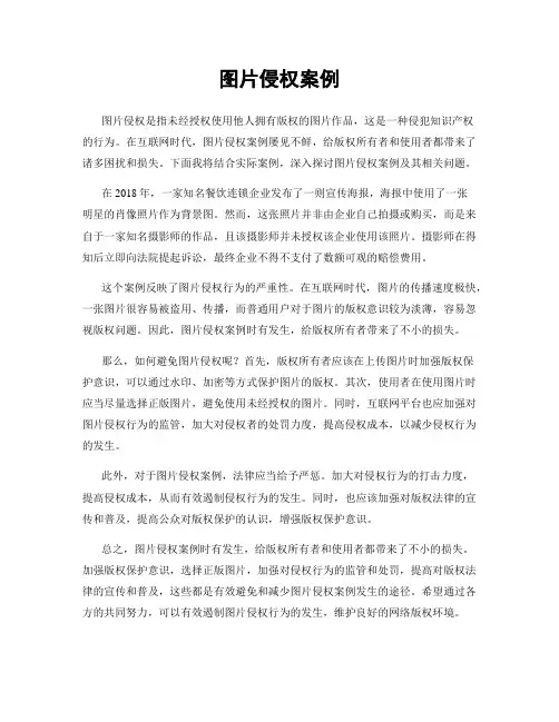 图片侵权案例