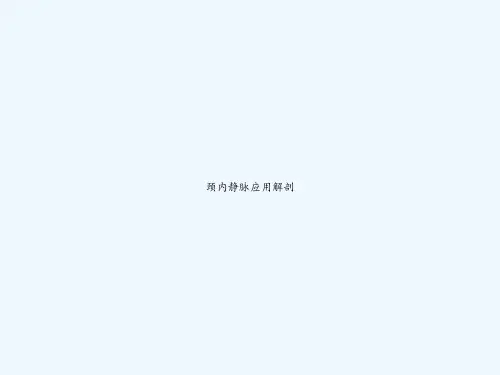 颈内静脉应用解剖 PPT