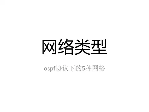 ospf协议网络类型