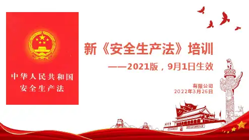 2022年《新安全生产法》培训课件