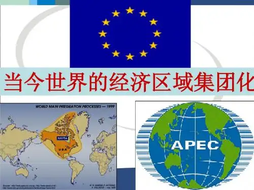 当今世界的经济区域集团化
