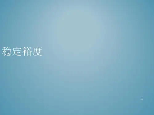 稳定裕度