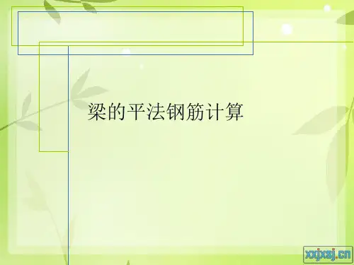 梁钢筋计算与案例
