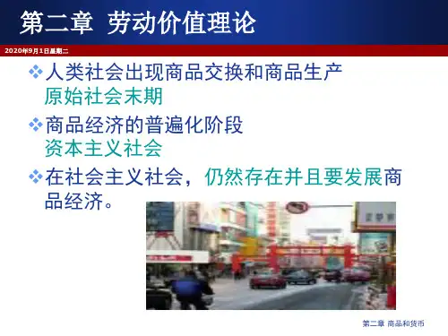 政治经济学第2章商品和货币