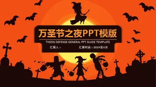 幼儿园万圣节之夜活动策划PPT模板