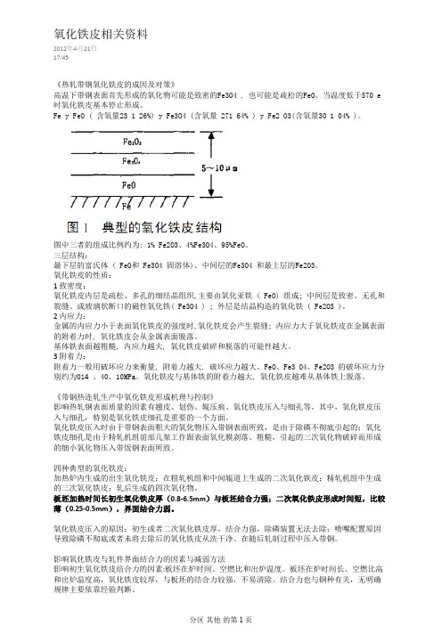 氧化铁皮相关资料