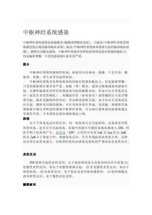 [指南]中枢神经系统感染